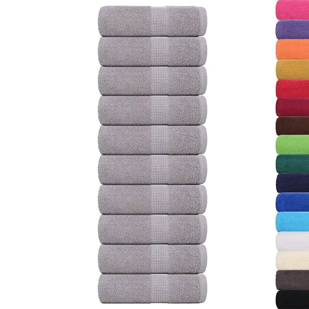 Asciugamani FROGN 10 pz | Teli per bagno Grigio 30x30 cm 360 g/m2