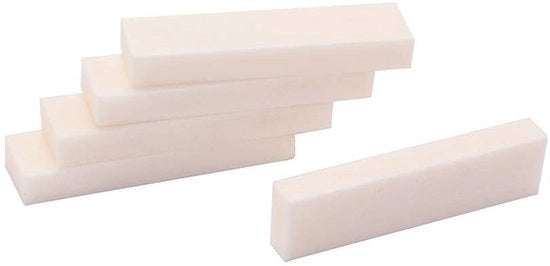 Accessorio per chitarra/ukulele - Nocciolo di gomma - 5 pezzi - Qualità elevata - Ricambio - Dimensioni 40x10x5mm - Peso 20g - Nocciolo di chitarra