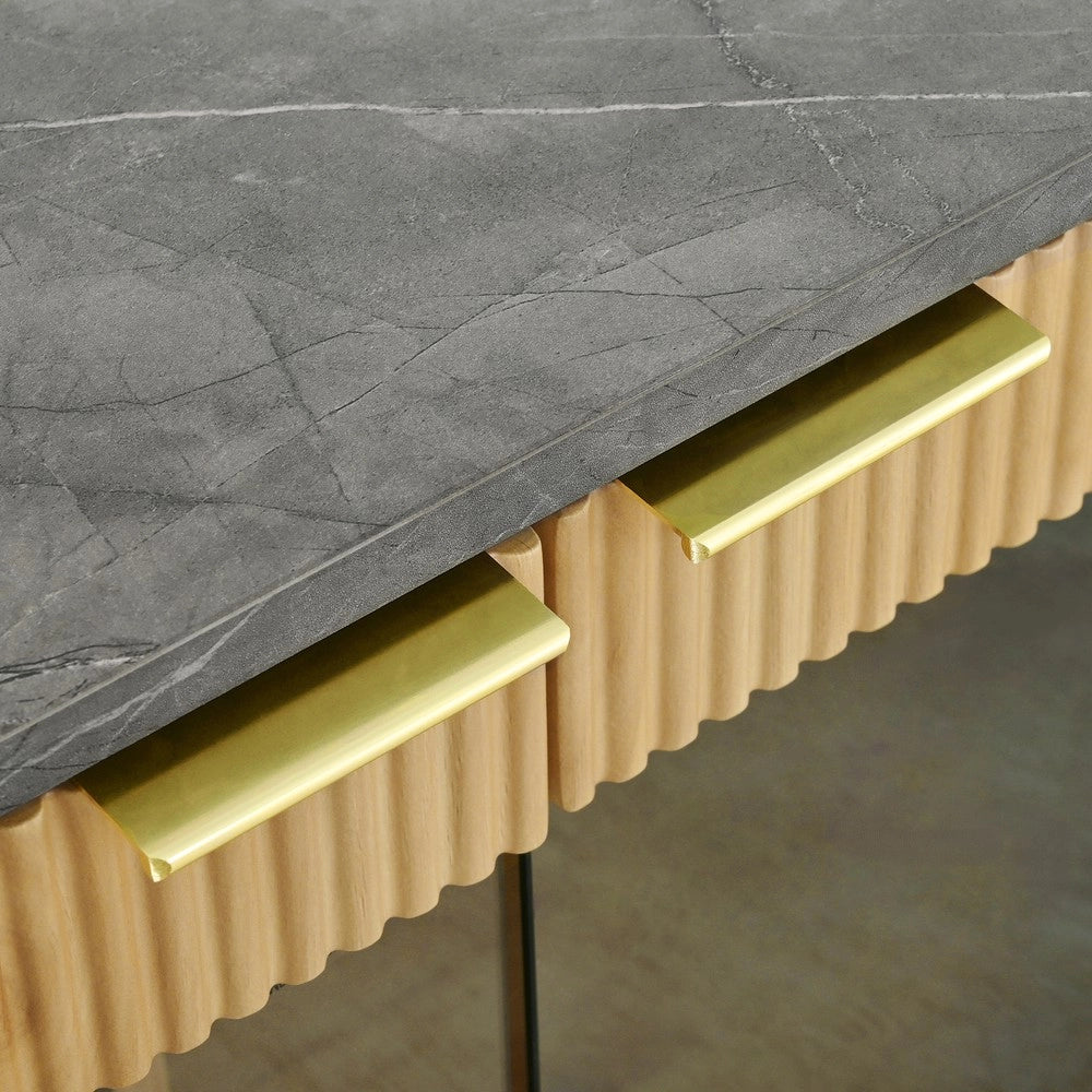 Mobile TV in Legno con Vetro e Ante ¨C Xylo ¨C Grigio, Design Moderno