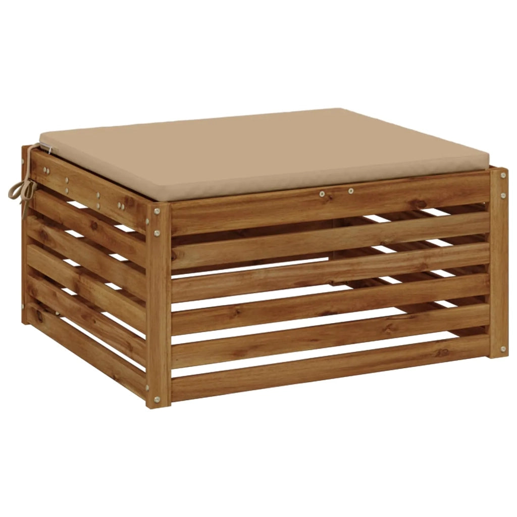 Cuscino per Sedia in Unico Pezzo SOEST 100% Poliestere Sabbia 944593