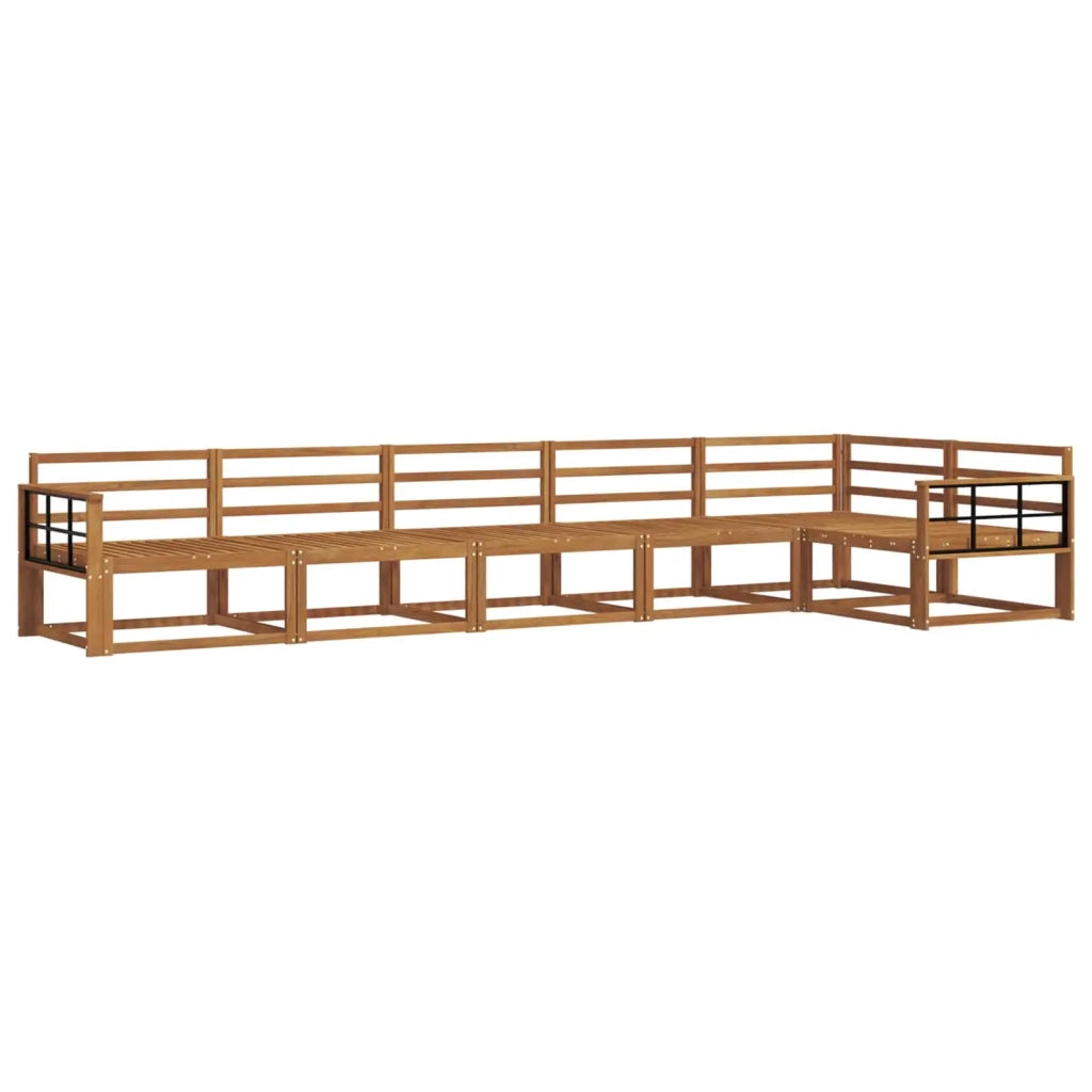 Set di divani da esterno 6 pcs Naturale