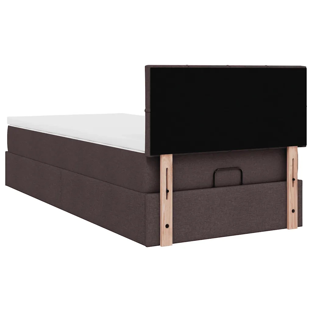 Struttura Letto Pouf con Materasso 90x190 cm in Tessuto 3311424