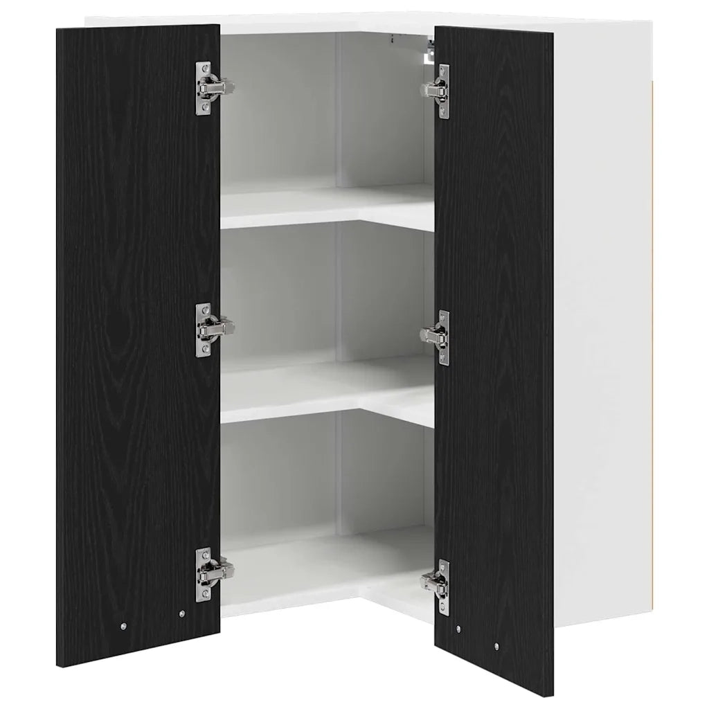 Armadio pensile Rovere Nero e Bianco 57 x 57 x 80 cm