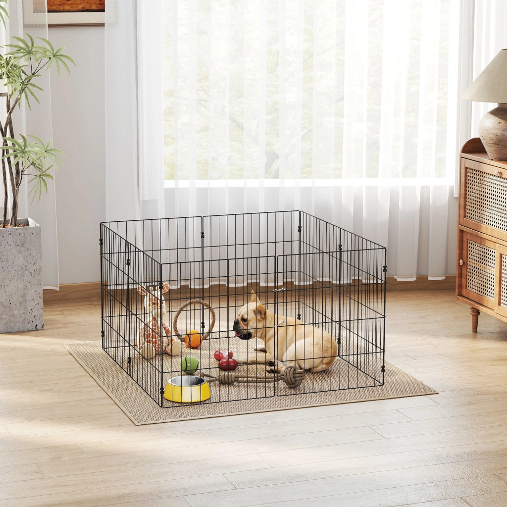 Recinto per Cani Pieghevole ¨C zephmum ¨C Nero 50x60 cm