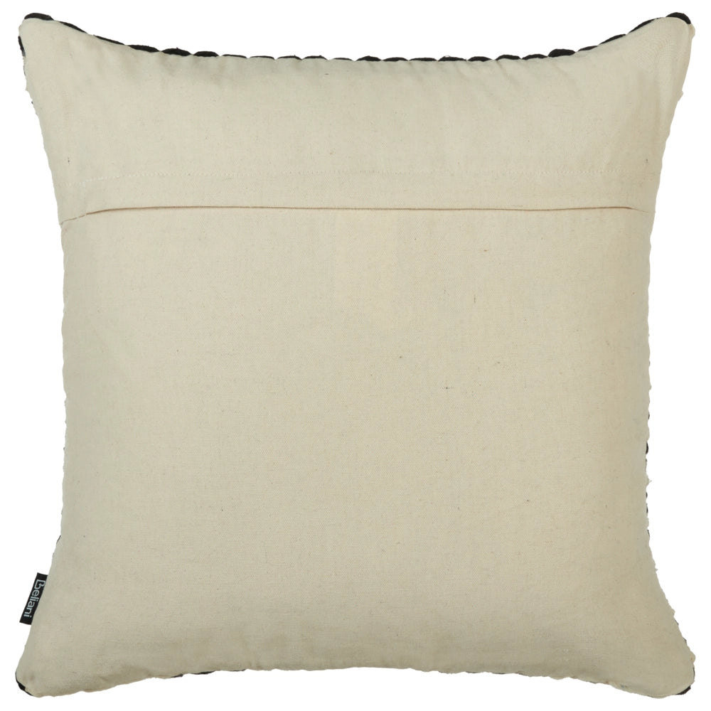 Set di 2 cuscini decorativi in cotone bianco e nero 45 x 45 cm federa motivo a quadri con imbottitura in poliestere