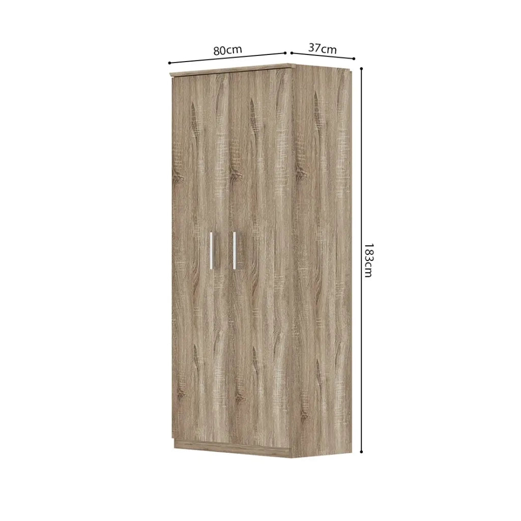Mobile per scarpe XL TOM – 2 porte – Rovere chiaro