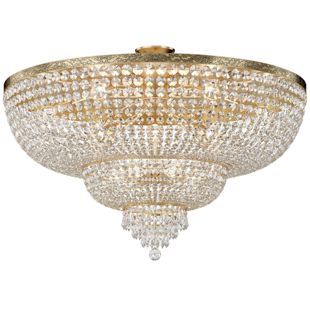 Maytoni Plafoniera contemporanea Palace 18 luci E27 oro metallo cristallo