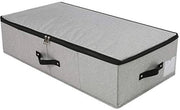 Cassa di archiviazione per sotto il letto - 75x38x18 cm - Grigio scuro - Cassetto robusto per coperte e abbigliamento