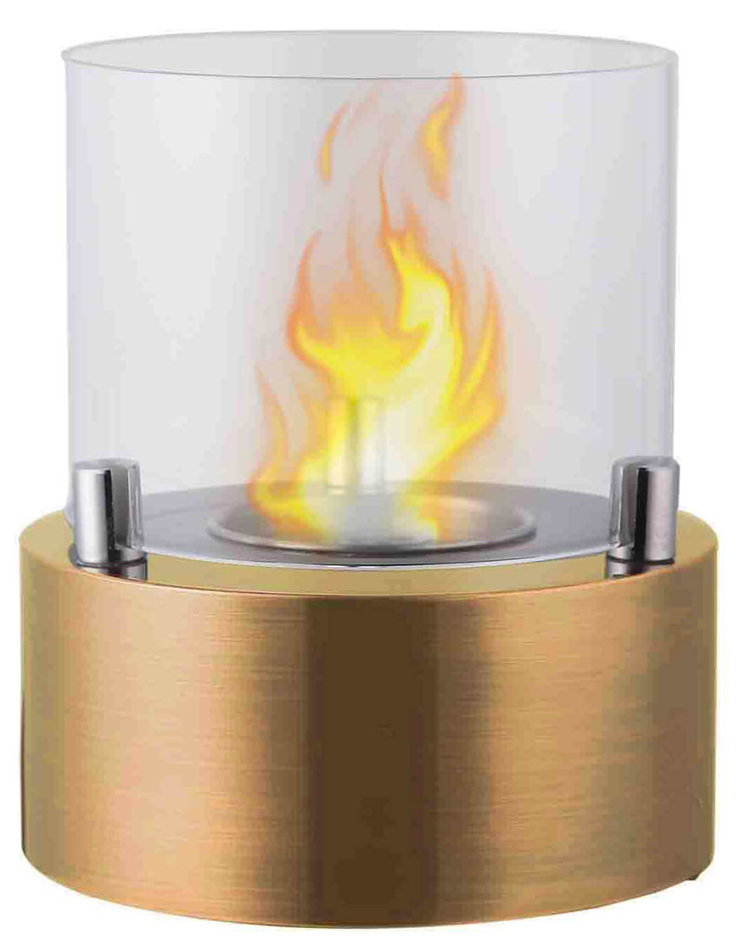 Camino a Bioetanolo da Tavolo Ø13x15,8cm Vannini Giotto Candle Oro