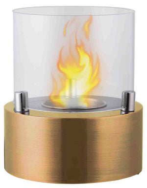 Camino a Bioetanolo da Tavolo Ø13x15,8cm Vannini Giotto Candle Oro