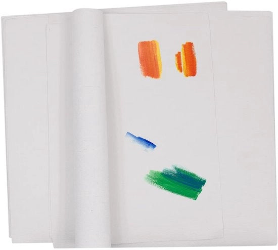 Pacchetto di 10 teloni in tela di cotone/lino - 21,5 x 21,5 cm - Olio/acrilico - Scheda per pittori senza nodi o strappi - Carta da dipinto