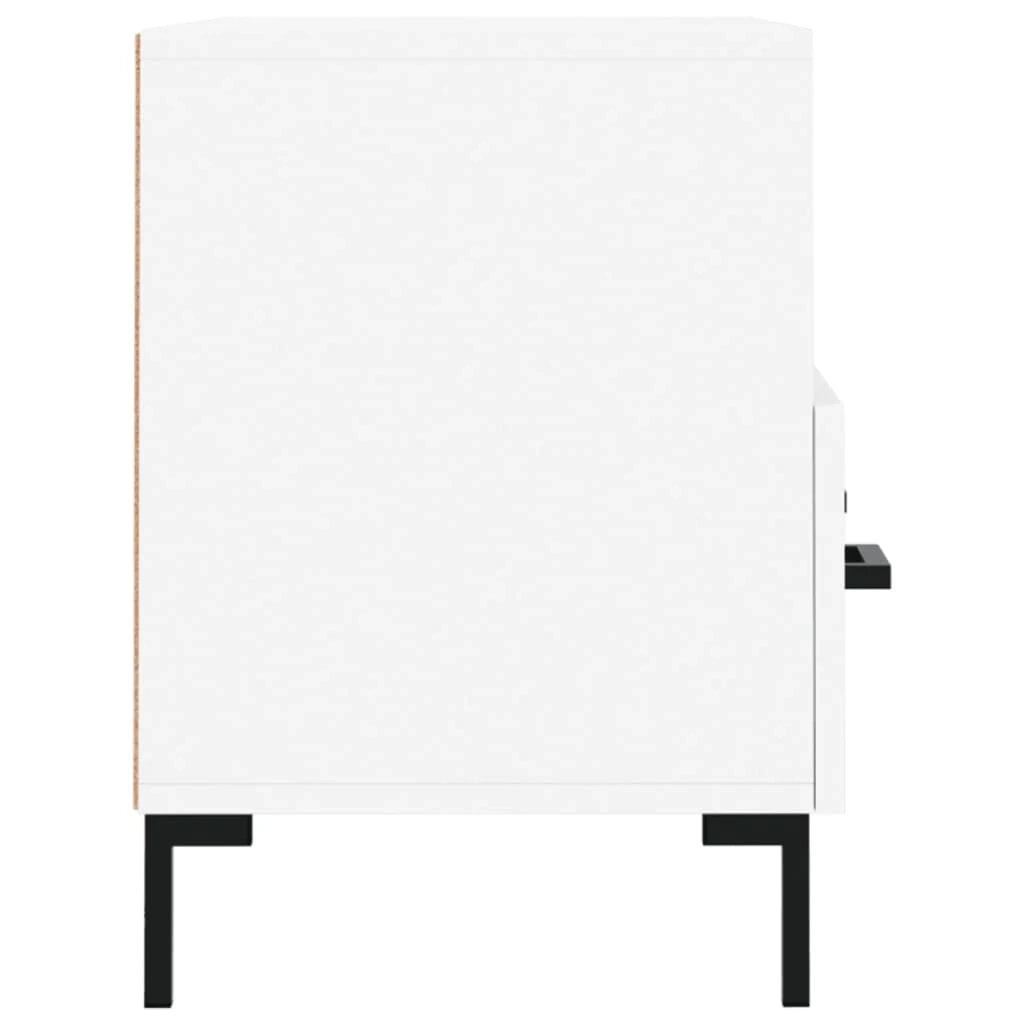 Mobile TV multimediale mensola TV credenza TV sala da pranzo soggiorno camera da letto 80 x 36 x 50 cm legno ingegnerizzato bianco 02_0026297