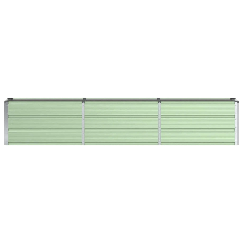 Fioriera di design moderna e versatile 240 x 40 x 45 cm in acciaio verde 02_0059262