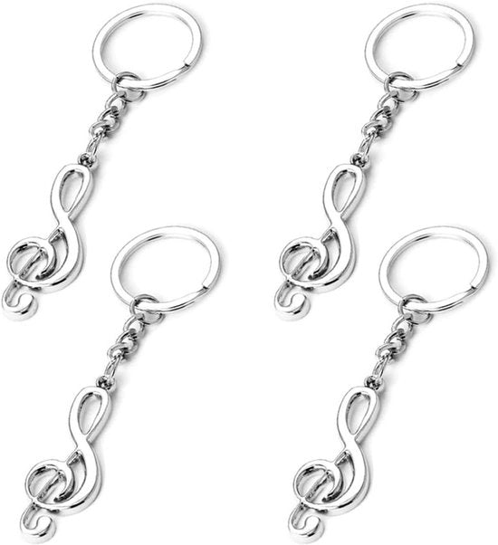 Catenelle con Note Musicali - Set di 4 per Studenti Scuola Borse Ufficio Regali Accessori