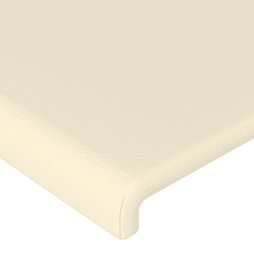 Giroletto con Testiera Crema 80x200 cm in Similpelle 3125417