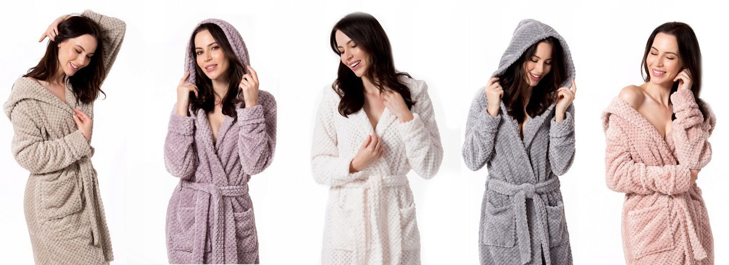 Accappatoioda Donna Vestaglia Diamond Ecru L