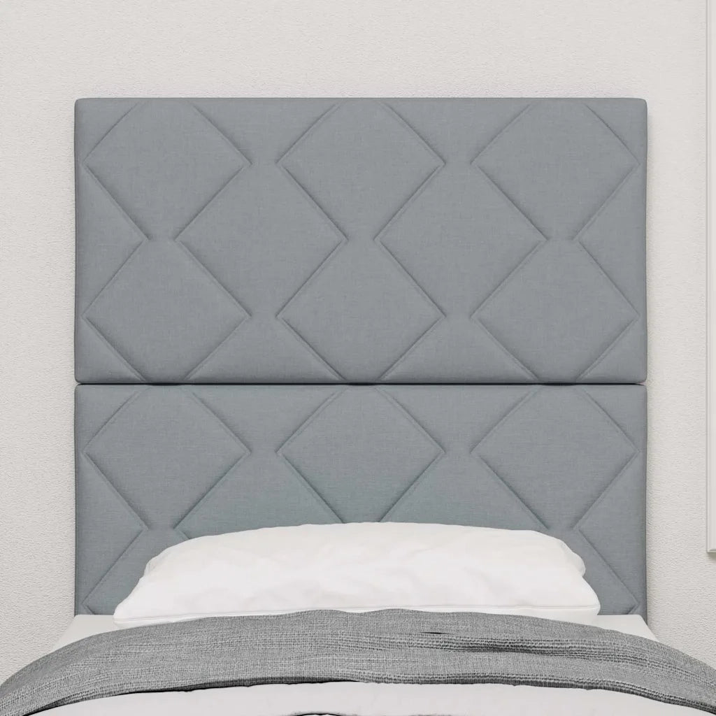 Testiera Grigio chiaro 80 cm Tessuto 3337873