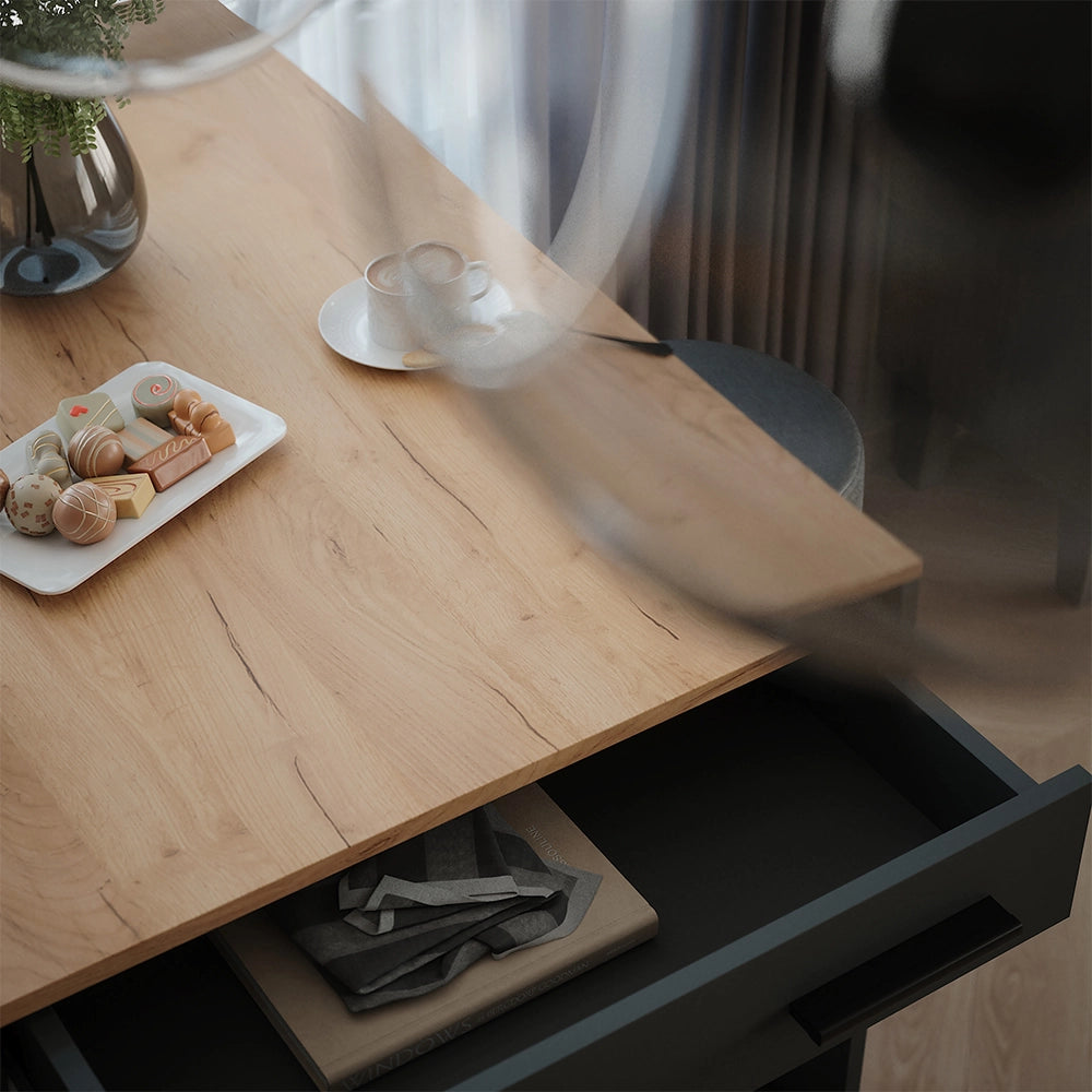 Vicco tavolo bar con sgabelli Antracite 67 x 100 cm con 2 sgabelli da bar