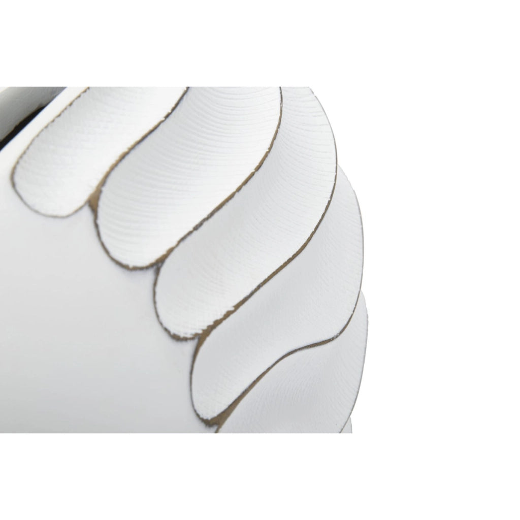 Vaso Decorativo VKH684, Bianco, Poliresina, 34x11,5x24,5 cm