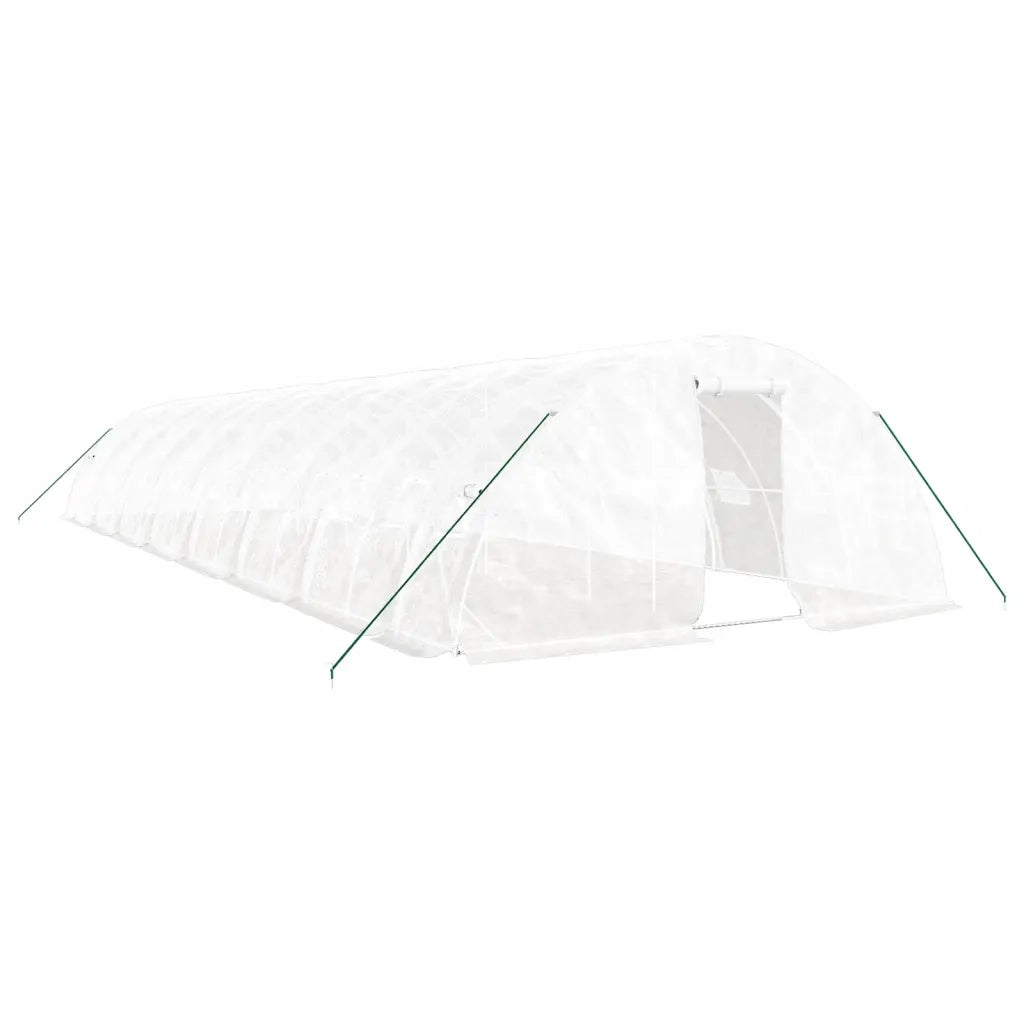 Serra con Telaio in Acciaio Bianco 80 mÂ² 16x5x2,3 mcod mxl 76748