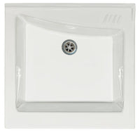 Mobile Lavatoio 63x60x87 cm 2 Ante Asse in Legno Montegrappa Acqua Marella Bianco Lucido