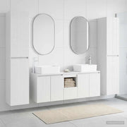 Set di mobili per il bagno 5 pz Bianco Lucido 3406037