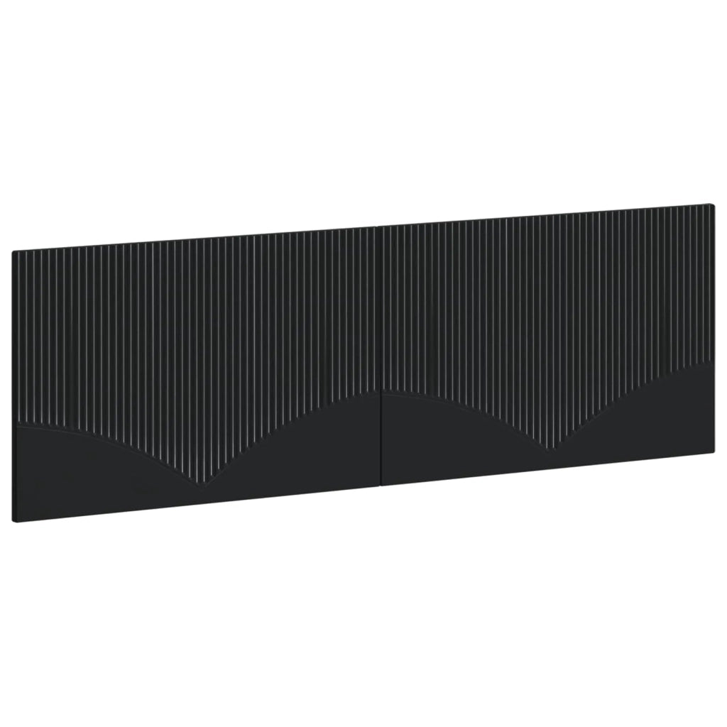 Testiera da Muro HOORN Nero Legno ingegnerizzato 897386