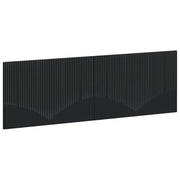Testiera da Muro HOORN Nero Legno ingegnerizzato 897386