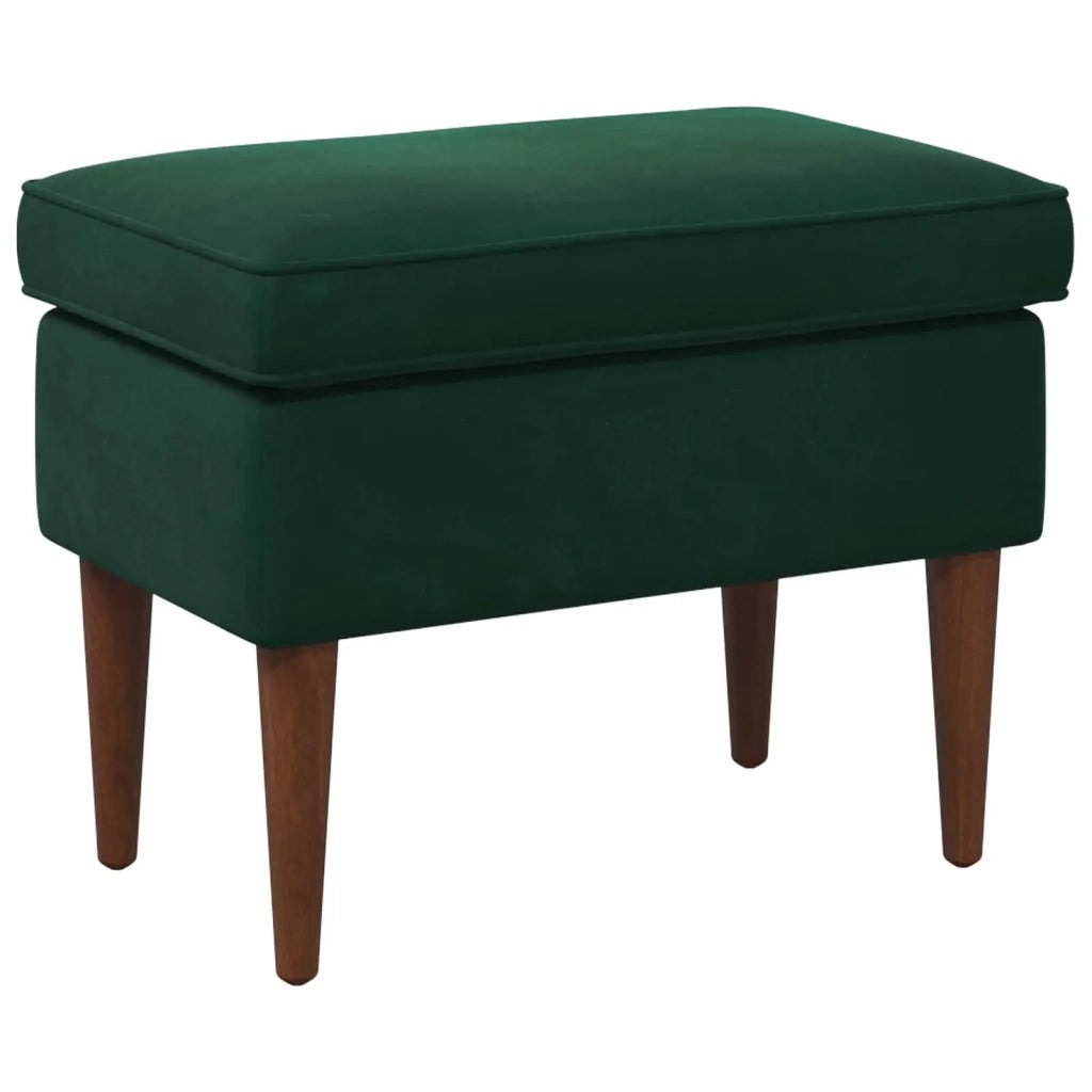 Poggiapiedi Verde Scuro 55 x 35 x 41 cm Velluto 42029997