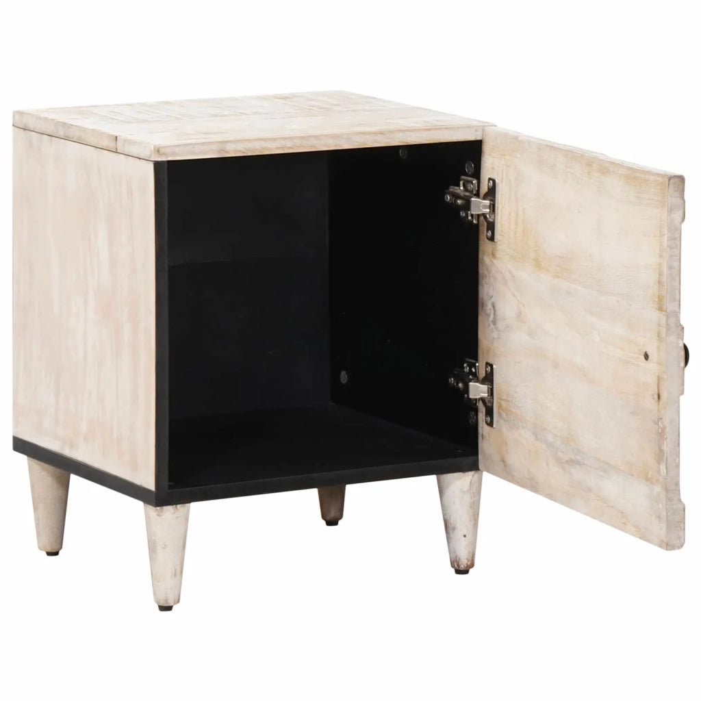 Armadio da Notte Bianco 40 x 33,5 x 46 cm 4018364