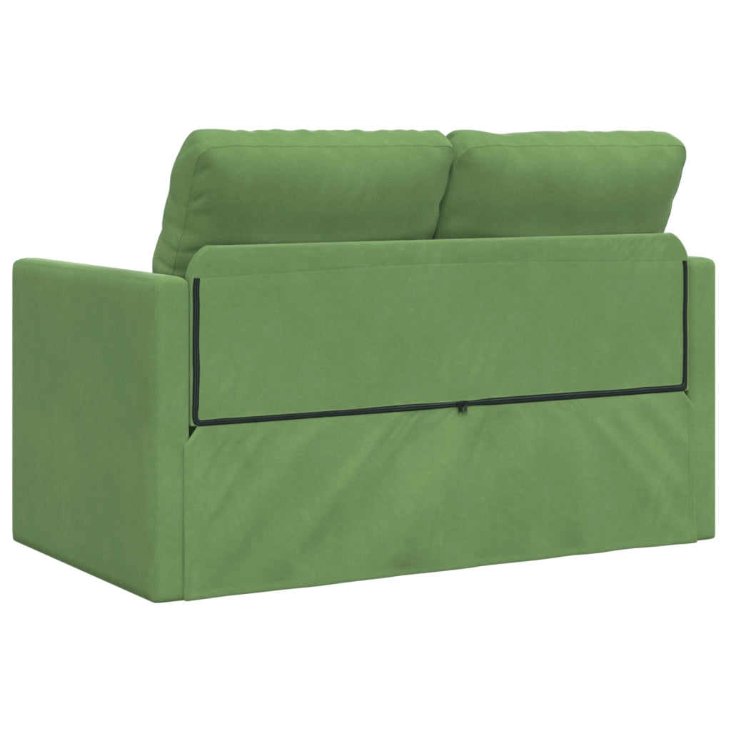 Divanetto Verde Chiaro Tessuto, Legno Divano per Due Divanetto