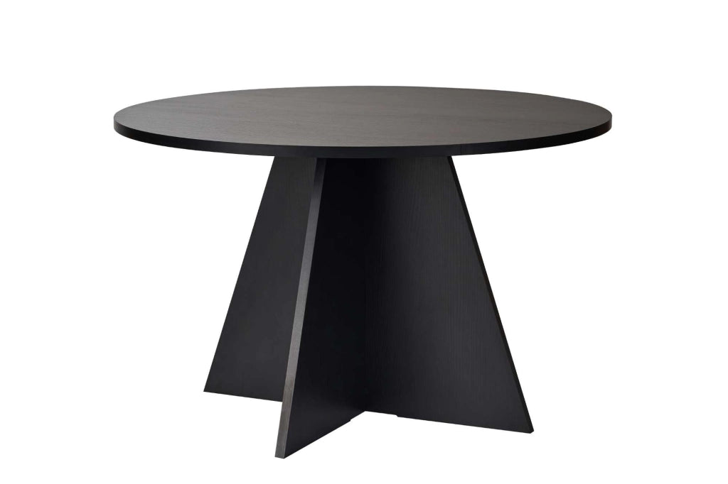 Tavolo da pranzo in legno "Virella" - 120 x 120 x 75 cm - Legno nero