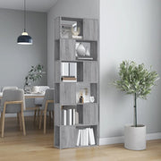Libreria/Divisorio Grigio Sonoma 60x24x186 cm 816033