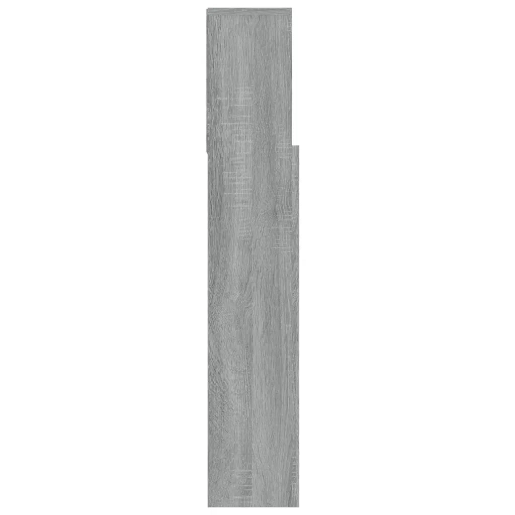 Testiera con Contenitore Grigio Sonoma 100x19x103,5 cm 817244