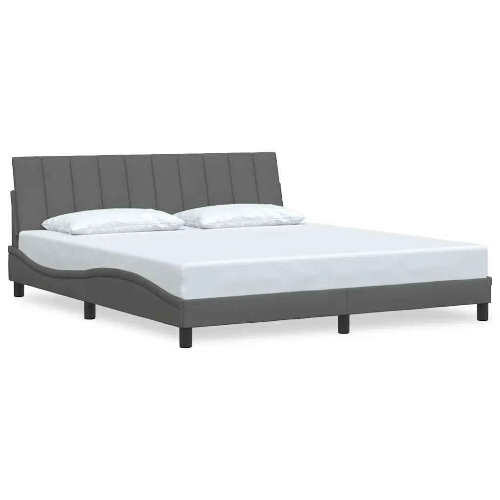 Giroletto senza Materasso Hanko Grigio Scuro 180x200 cm Tessuto 3310406