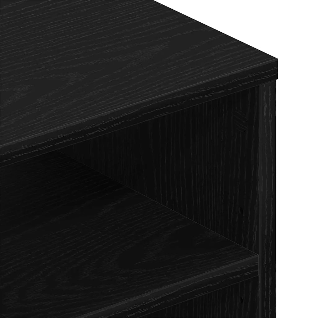 Scaffale da parete con lo scaffale Rovere Nero 102 x 30 x 29 cm 862601