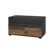 Vicco Scaffale Nero/antico 70.8 x 38.9 cm con porta a battente