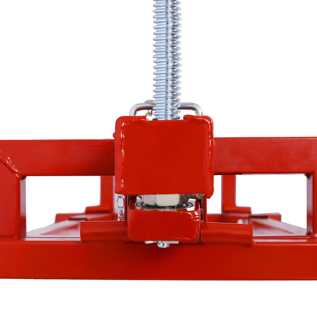 Cavalletto Riparazione Tosaerba Pieghevole ¨C MINIMAL ¨C Acciaio Rosso 400 kg