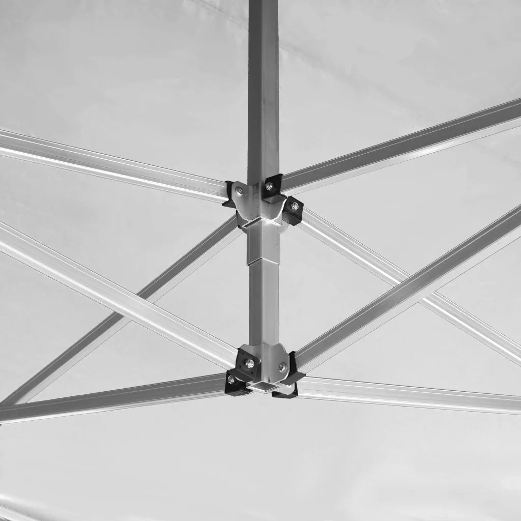 Gazebo Professionale Pieghevole Alluminio 4,5x3 m Bianco 45495
