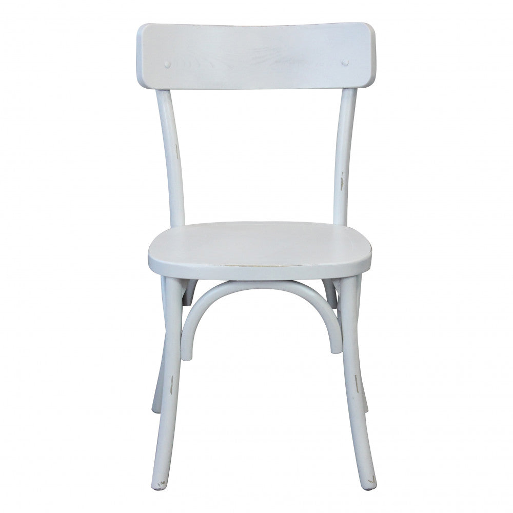 SEDIA IN LEGNO BIANCA POLLY