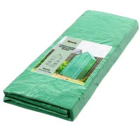 Copertura PE per Serra da Giardino con Porta a Cerniera e Finestre, 140x73x190cm, Verde