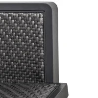 Salotto da Giardino con Divano da Esterno e Tavolino, Mobili da Giardino in Rattan Sintetico, Set 4 Pz, Grigio