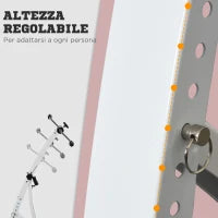 Pedaliera Braccia e Gambe da Divano o Poltrona con Schermo LED, Altezza e Intensità Regolabile, Bianco, 40x42.5x100cm