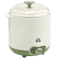 Yogurtiera 20W da 1.5L per 3-5 Persone con 2 Vasetti e Colino, in Plastica, 19.5x17.5x21.4 cm, Bianca