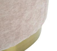 Puff Goldy Ovale Grande Rosa Cm 60X40X40