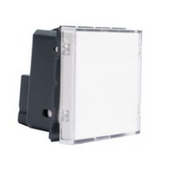 Bticino j4040 serie matixgo pulsante portanome illuminato 2 moduli 1p no 3a 250v