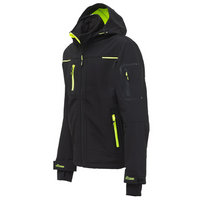 Giacca lavoro uomo softshell chiusura zip cappuccio black carbon space upower *** misura small - s, confezione 1