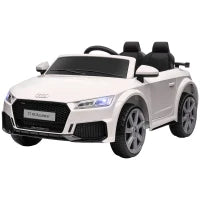 Macchina Elettrica per Bambini 3-5 Anni AUDI TT con Telecomando, Portiere Apribili e Fari LED, Bianco