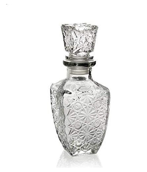 Trade Shop - 6pz Bottiglia Whisky Liquori Bottiglietta Vetro Tappo Ermetico 250ml 17cm 773099 -