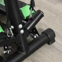 Stepper Professionale con Manubrio e Corde in Acciaio per Allenamento a Casa, 40 x 40 x 118cm, Nero